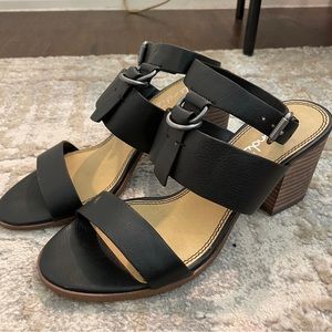 Splendid leather block heel sandal